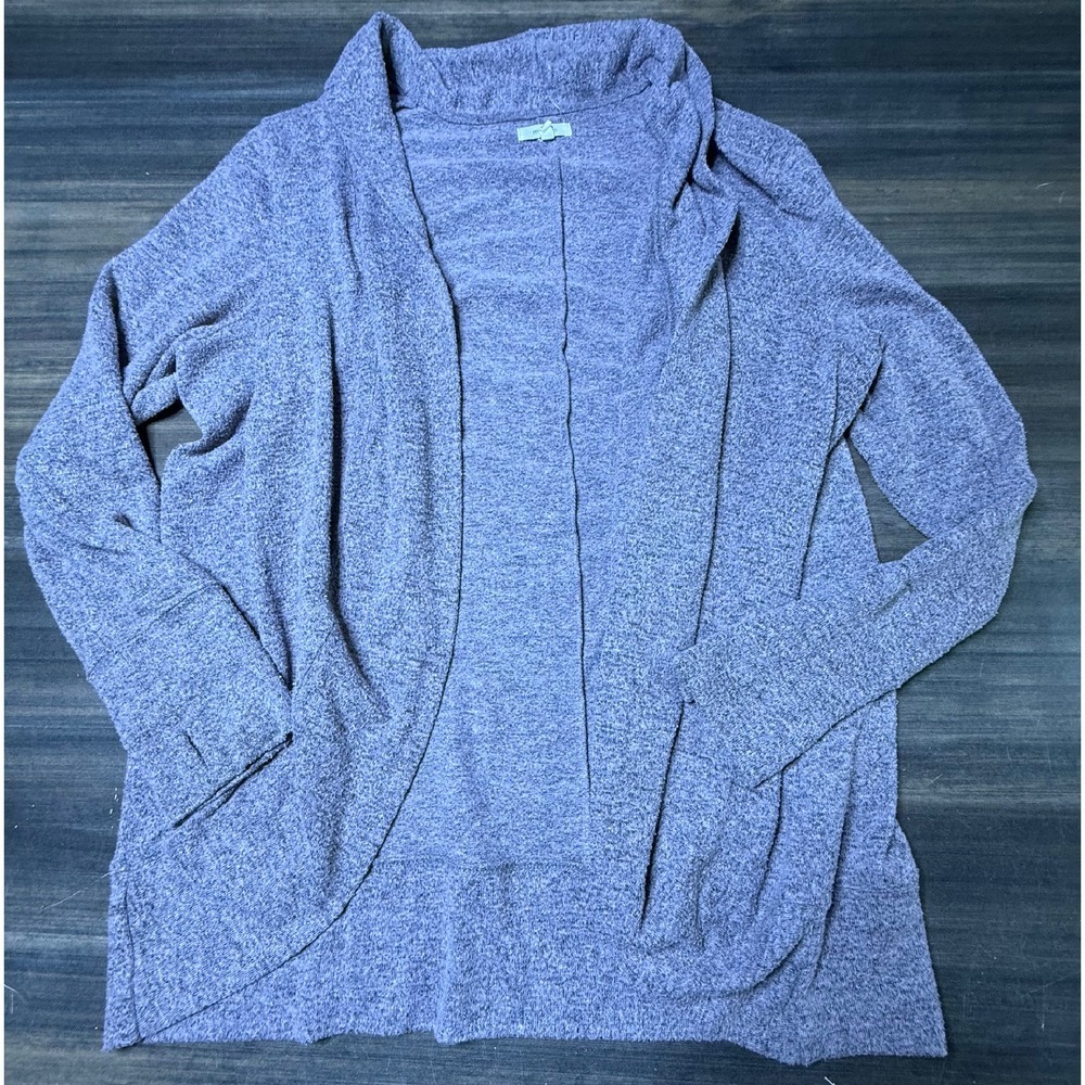 Maurices Open Cardigan Sweater Knit Cozy Comfy Purple XXL‎